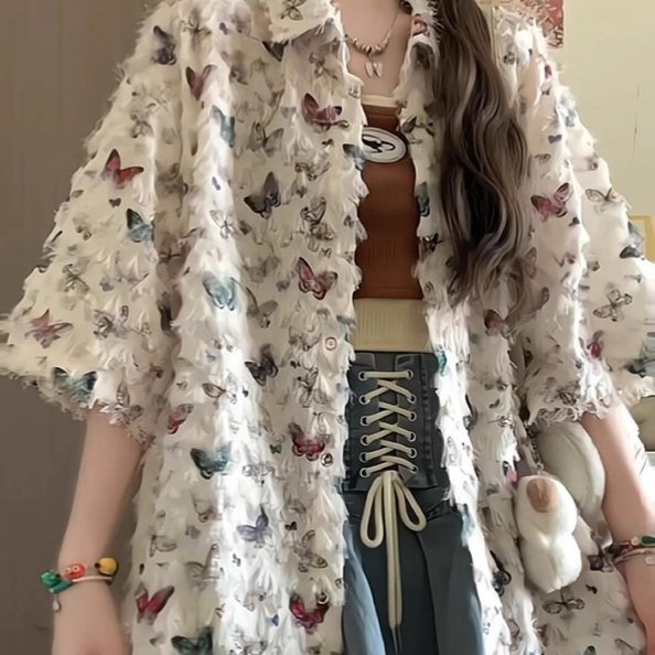 Relaxed Fit Summer Shirt Jacket for Women