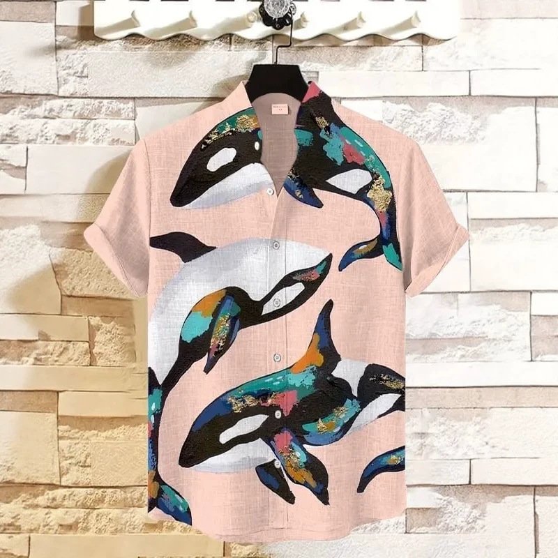 Beachy Relaxation 3D-Printed Shirt for Men