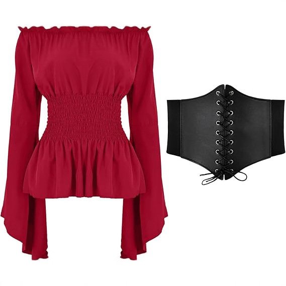 Elegant Renaissance-inspired Blouse for Women