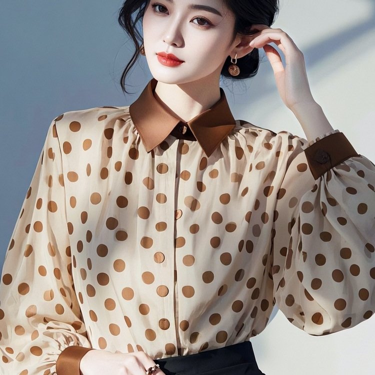 Chic Polka Dot Blouse