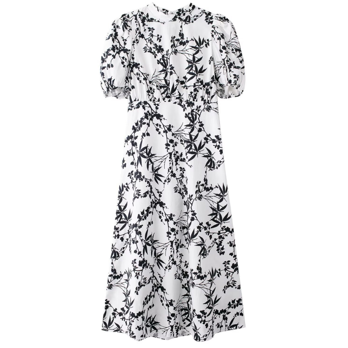 Fashionable Casual Slim-fit Mid-length Printed Dress
