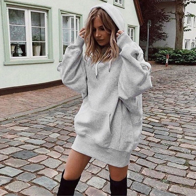 Cozy Hooded Fleece Sweater for Women