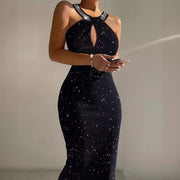 Women's Sleeveless Backless Sheath Dress