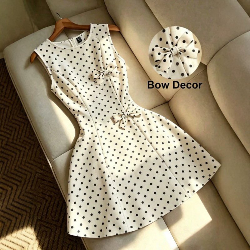 French-style Polka-dot Dressno Duplicates