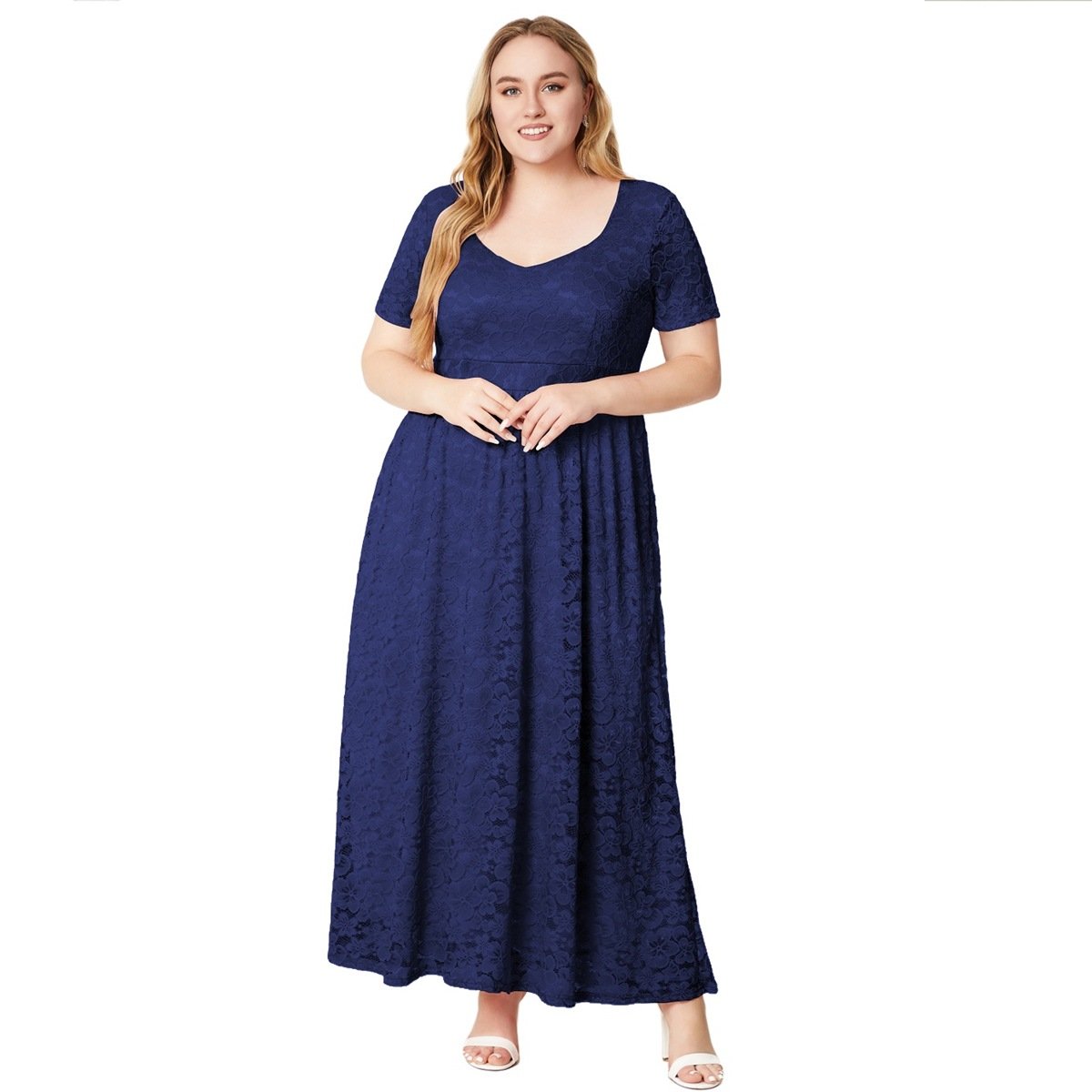 Elegant Lace Evening Dress Long Gown
