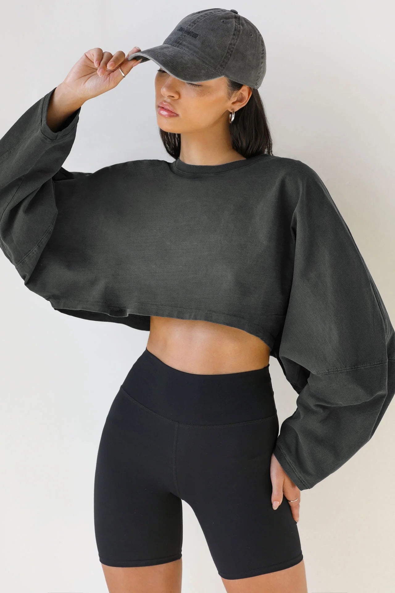 Chic Distressed Round Neck Women's Pullover Sweater