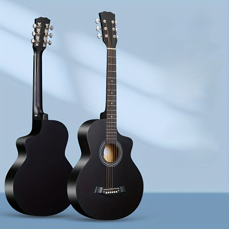 38‑inch Professional Acoustic Guitar, Wood Body, 18 Frets – Full‑Size Unisex