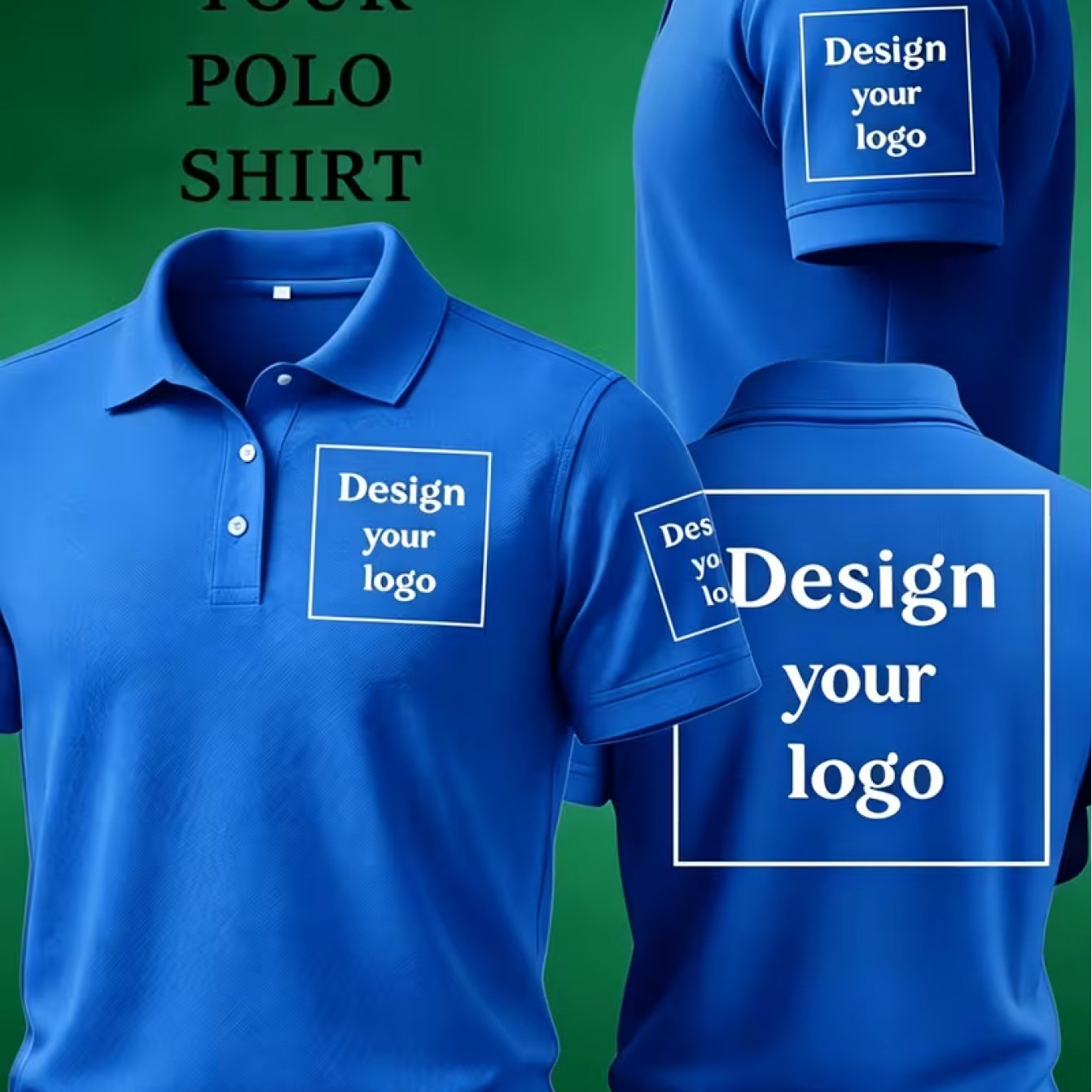 Men's Breathable Polo Shirt – Custom Logo, Classic Collar, Regular Fit, Summer‑Ready Comfort