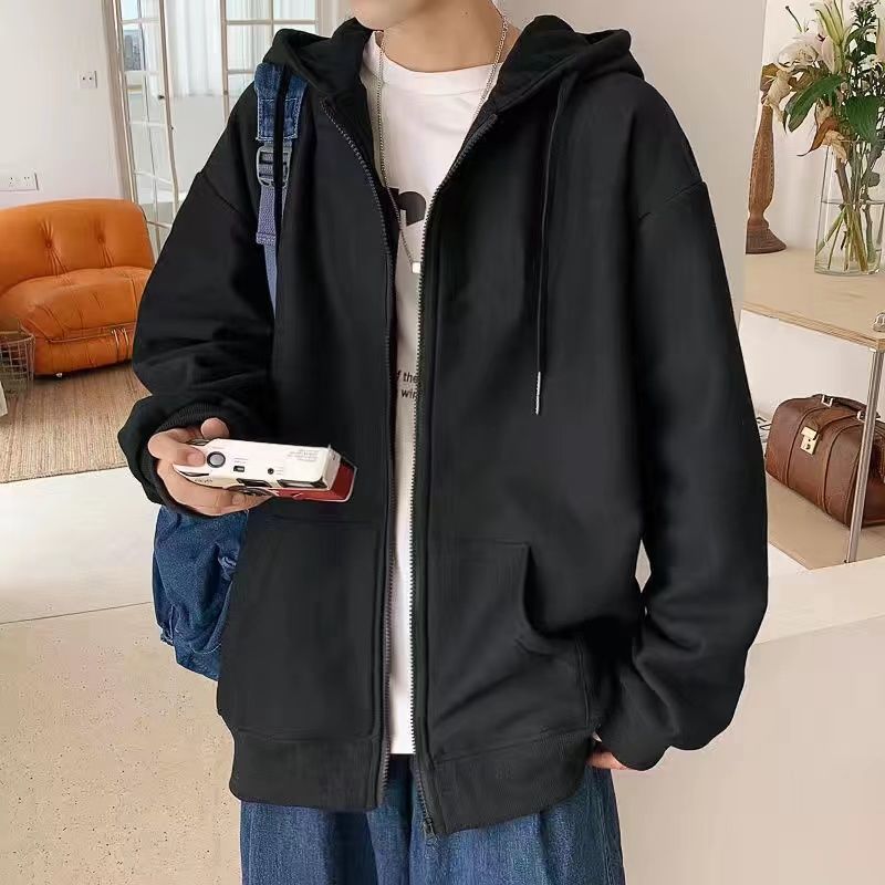 Oversized Couple's Streetwear Hooded Jacket