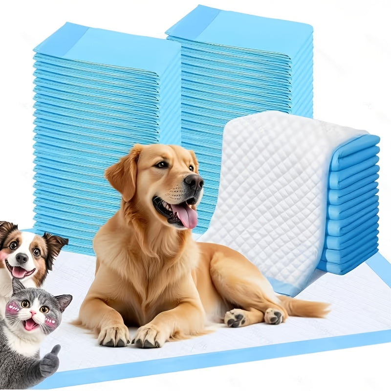 4‑Pack Super Absorbent Disposable Pet Pee Pads – Large Thickened Dog Training Pads & Cat Diapers