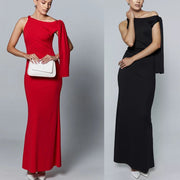 Evening Gown Long Style Figure-hugging Sheath Dress