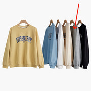 Plus Size Casual Vintage Pullover Sweatshirt
