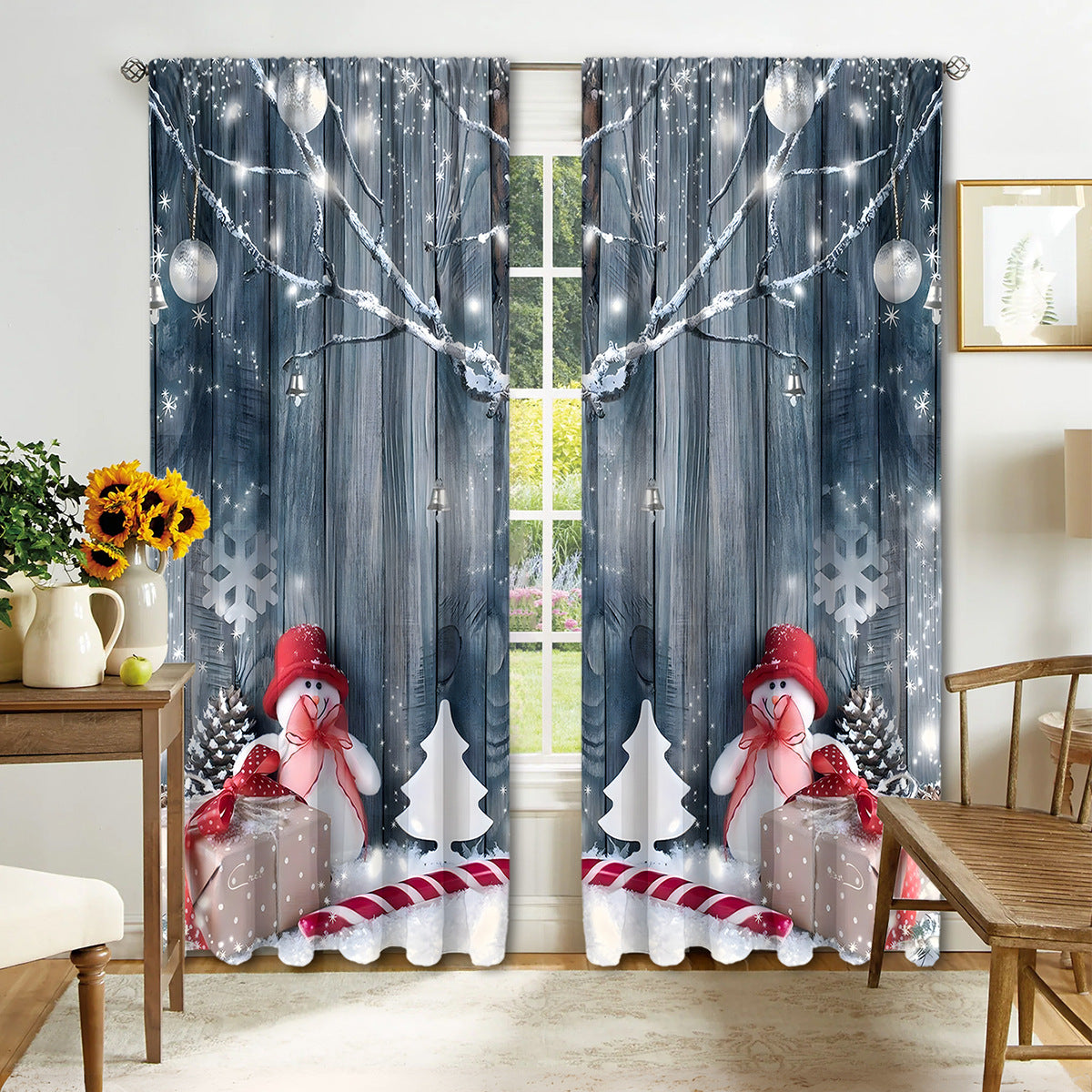Digital Printed Christmas Curtains