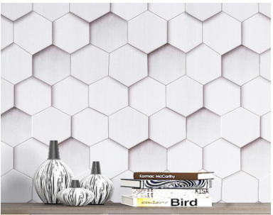 Peel and Stick Geometric Pattern Wallpaper