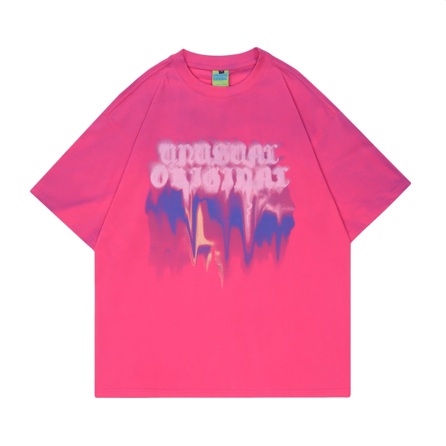 Retro Letter Graphic Short Sleeve Tee