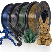 3D Printer Filament Bundle - 2.2 lbs PLA in Four Rolls