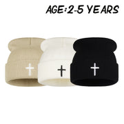 Unisex Embroidered Knit Winter Hat with Ear Protection