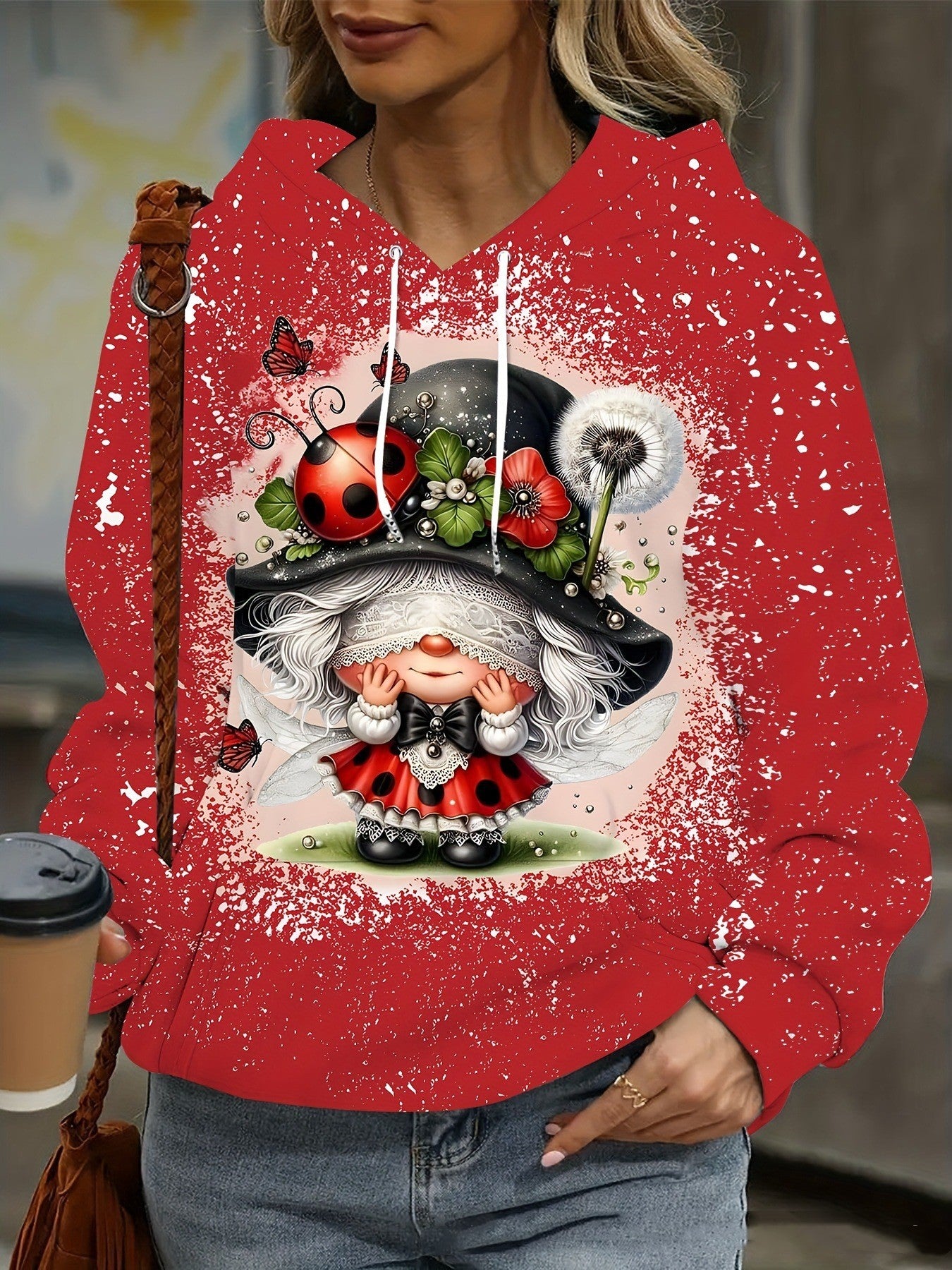 Festive 3D Christmas Print Women's Hoodie