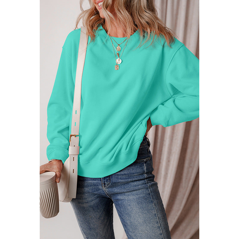Women's Minimalist Solid Pullover Casual Sweater