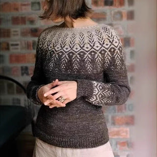 Round Neck Multicolor Loose Fashion Pullover Sweater