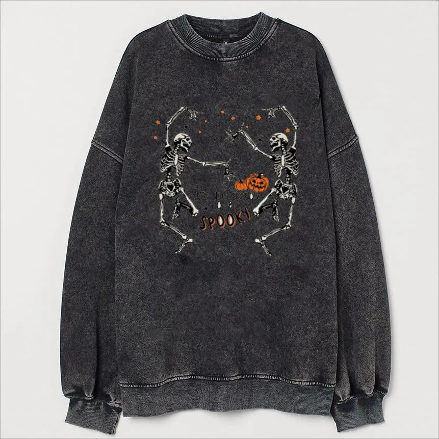 3D Printed Casual Drop-Shoulder Sweatshirt