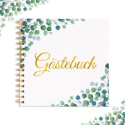 Eucalyptus Guest Book, 60 Page Wedding Keepsake