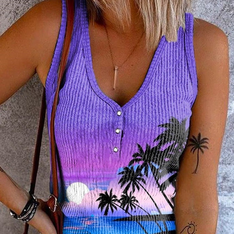 Vibrant Purple Sleeveless Tank Top – Lightweight & Flattering
