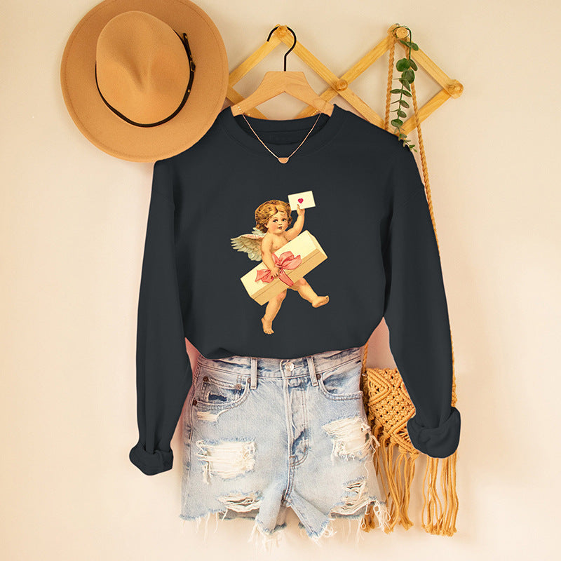 Cozy Round Neck Long-Sleeve Sweater for Women