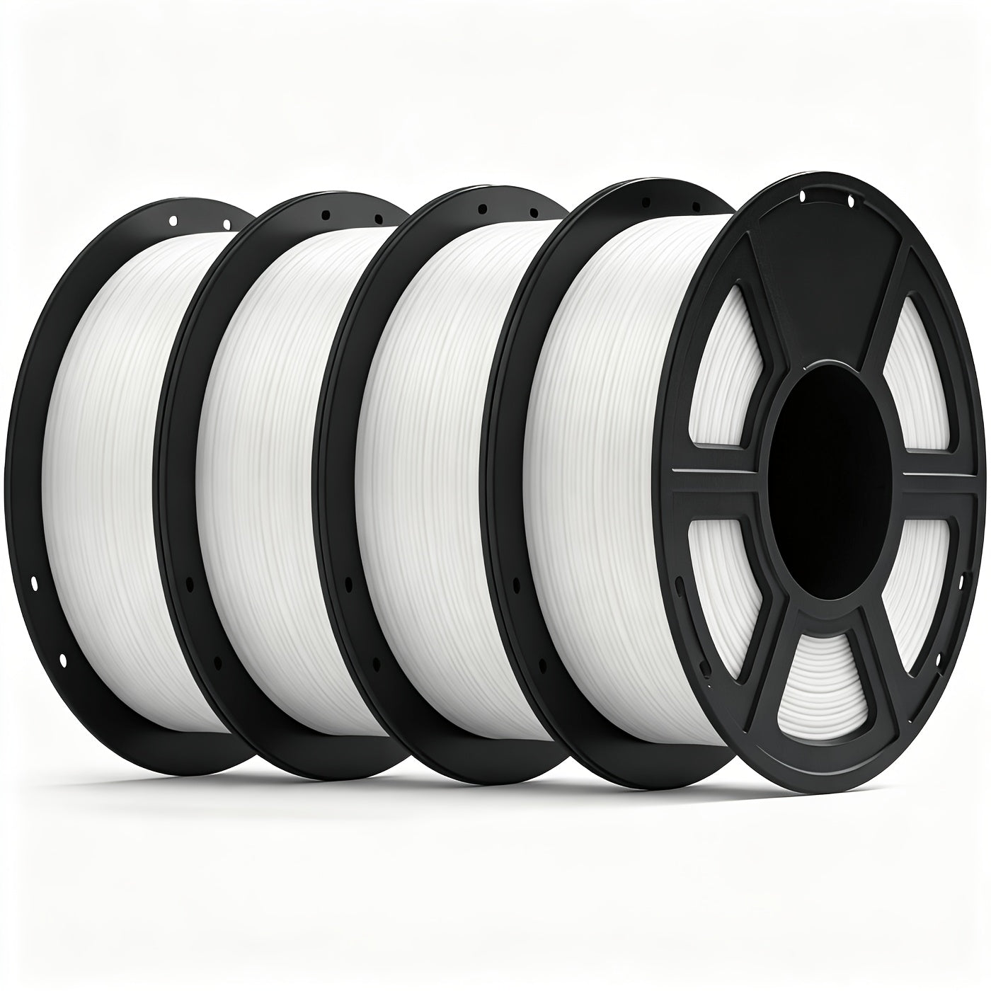 Black 1.75mm PLA Filament – 4 Rolls (250 g each, total 1 kg)