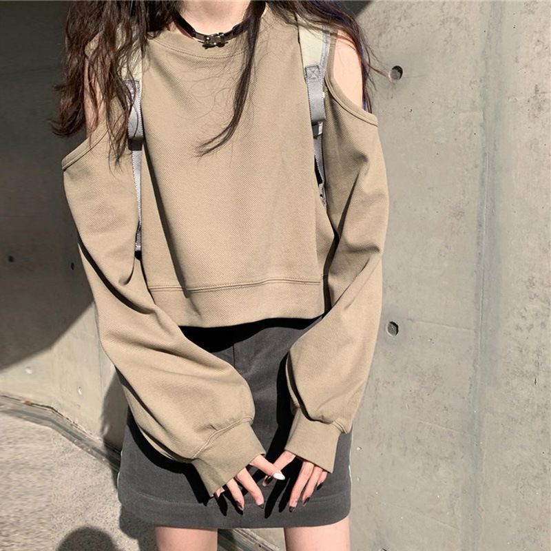Cozy Off-The-Shoulder Loose Knit Sweater Top