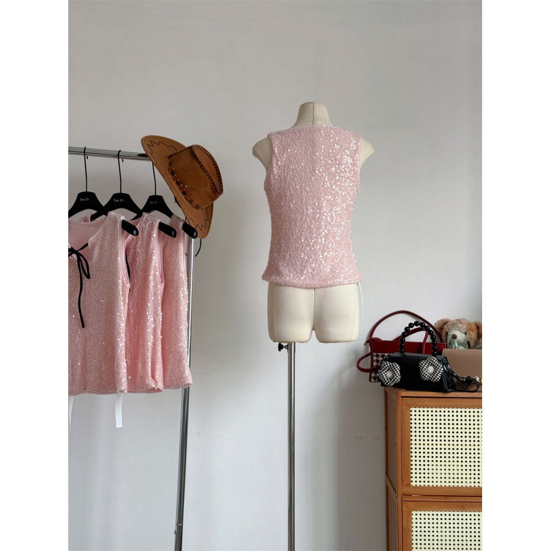 Special Meter Sense Sequin Sling Top