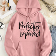 Plush Velvet Hooded Sweatshirt with Pockets