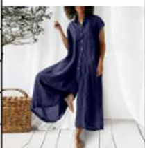 Chic Solid Short-Sleeve Shirt & Pants Set