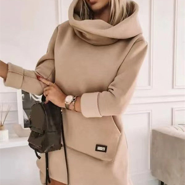 Cozy Loose-Fit Casual Women's Pullover Hoodie with Pocket