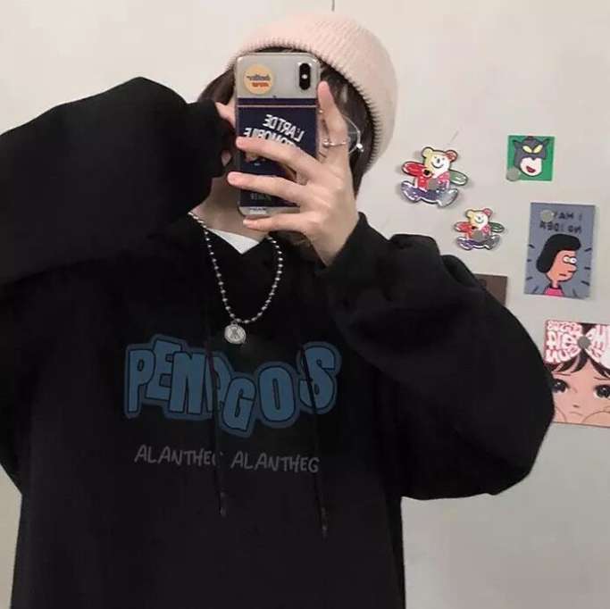 Cozy Korean Loose Hoodie for Women - Casual Pullover
