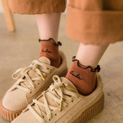 Cozy Fungus Embroidery Socks