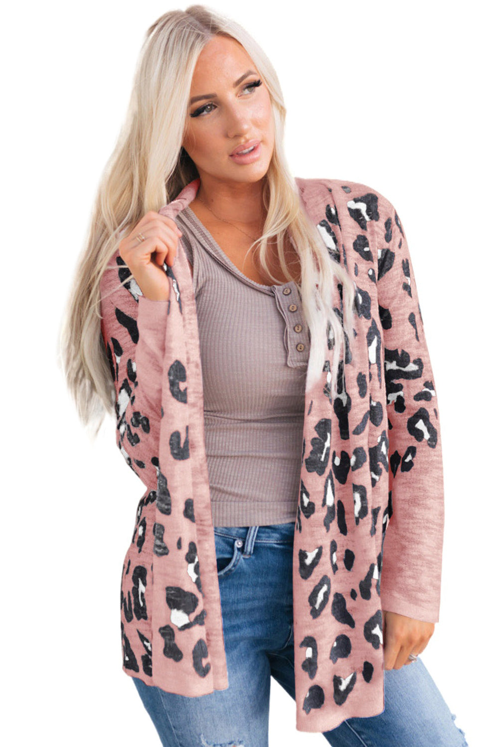 Shiying European and American Cardigan Sweater Women Autumn Print Loose