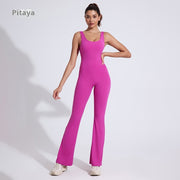 Nude-Feel One-Piece Yoga Romper & Hip Lift Jumpsuit