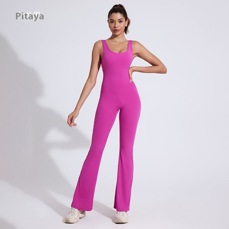 Nude-Feel One-Piece Yoga Romper & Hip Lift Jumpsuit