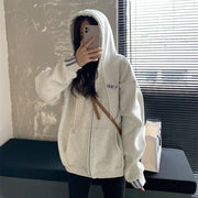 Women's Lightweight Zip-Up Hooded Sweater