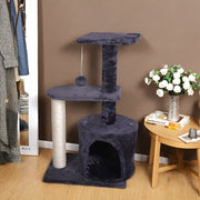 1pc Multi-layer Cat Apartment With Cat Scratching Post, Perch And Cat Hole, Beautiful Cat Indoor Toy, Suitable For Kitten And Cat Exercise And, Perfect Cat Furniture, Protect Home Furniture, Easy To