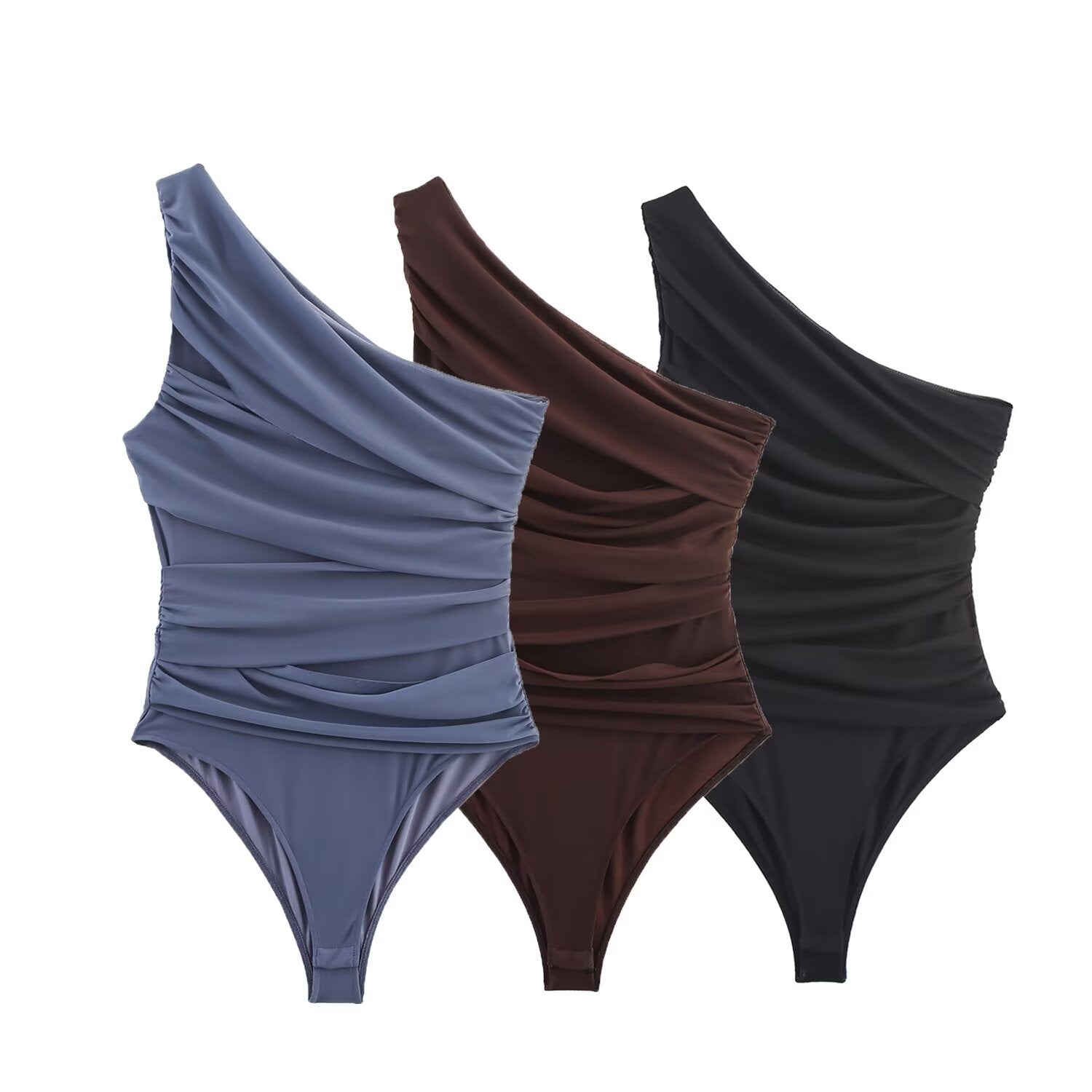 Chic Asymmetric Fold Romper for Night Outs