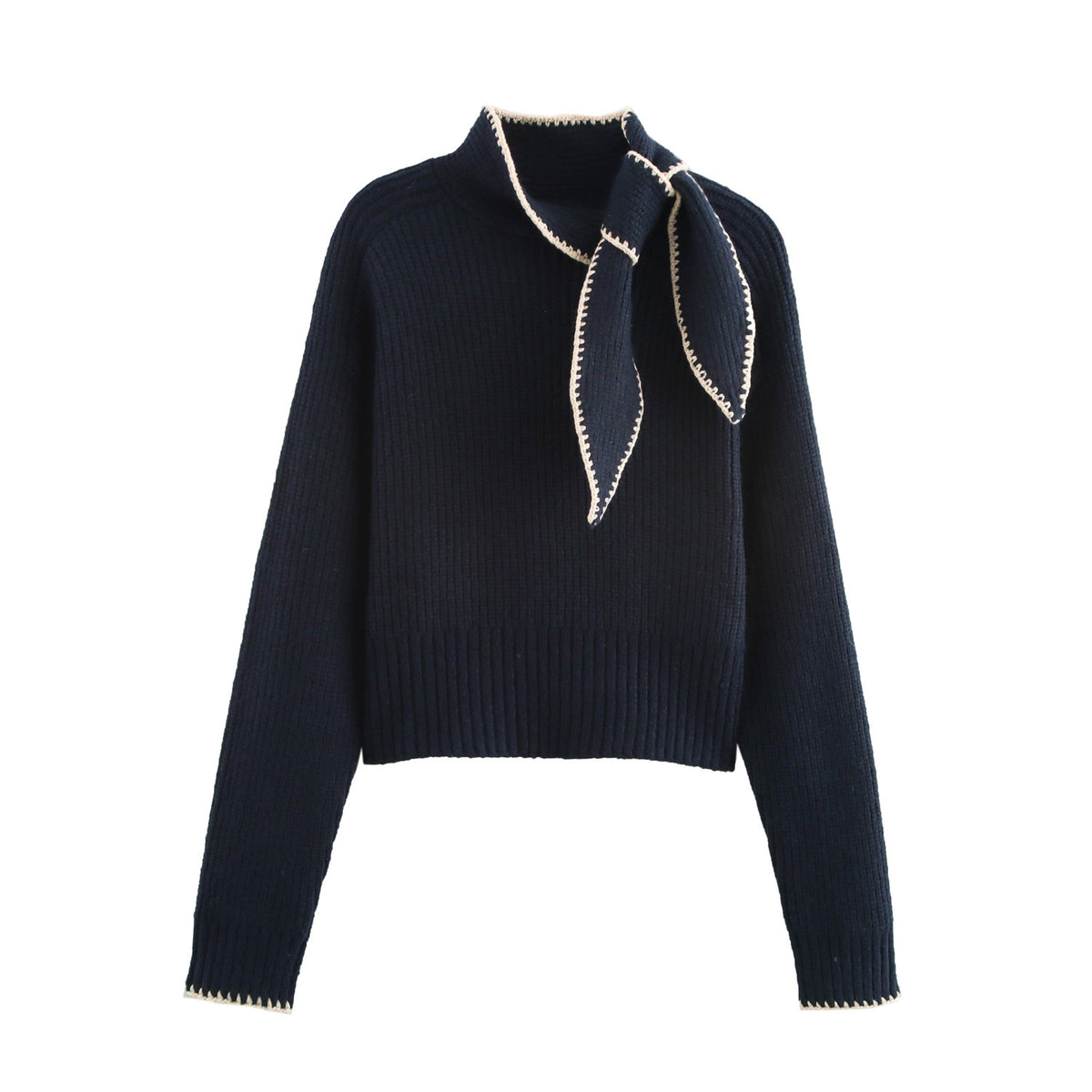 Ladies Bow Decorative Vest Pullover Sweaters