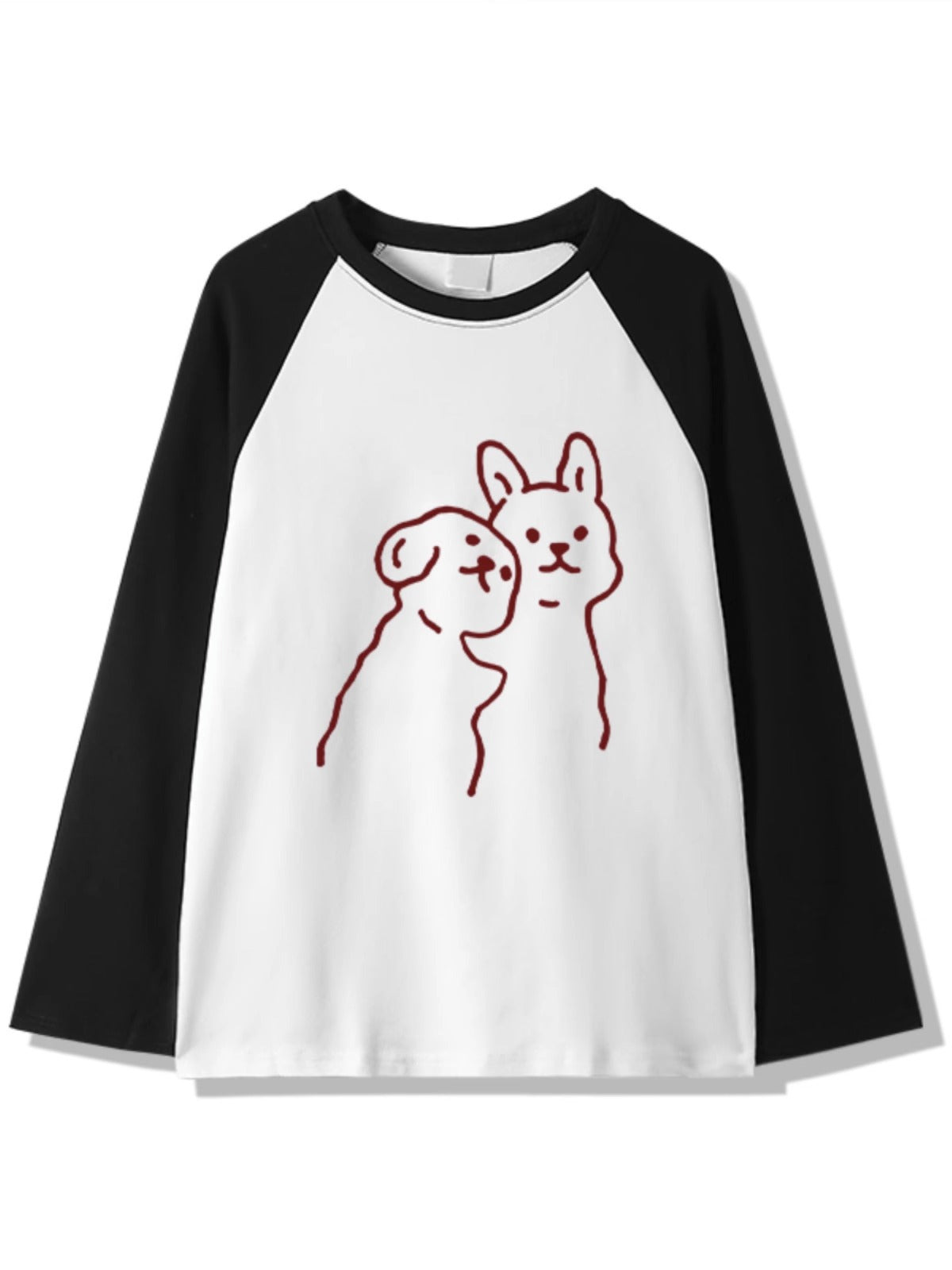 Korean Style Contrast Color Loose Casual Women's Sweater