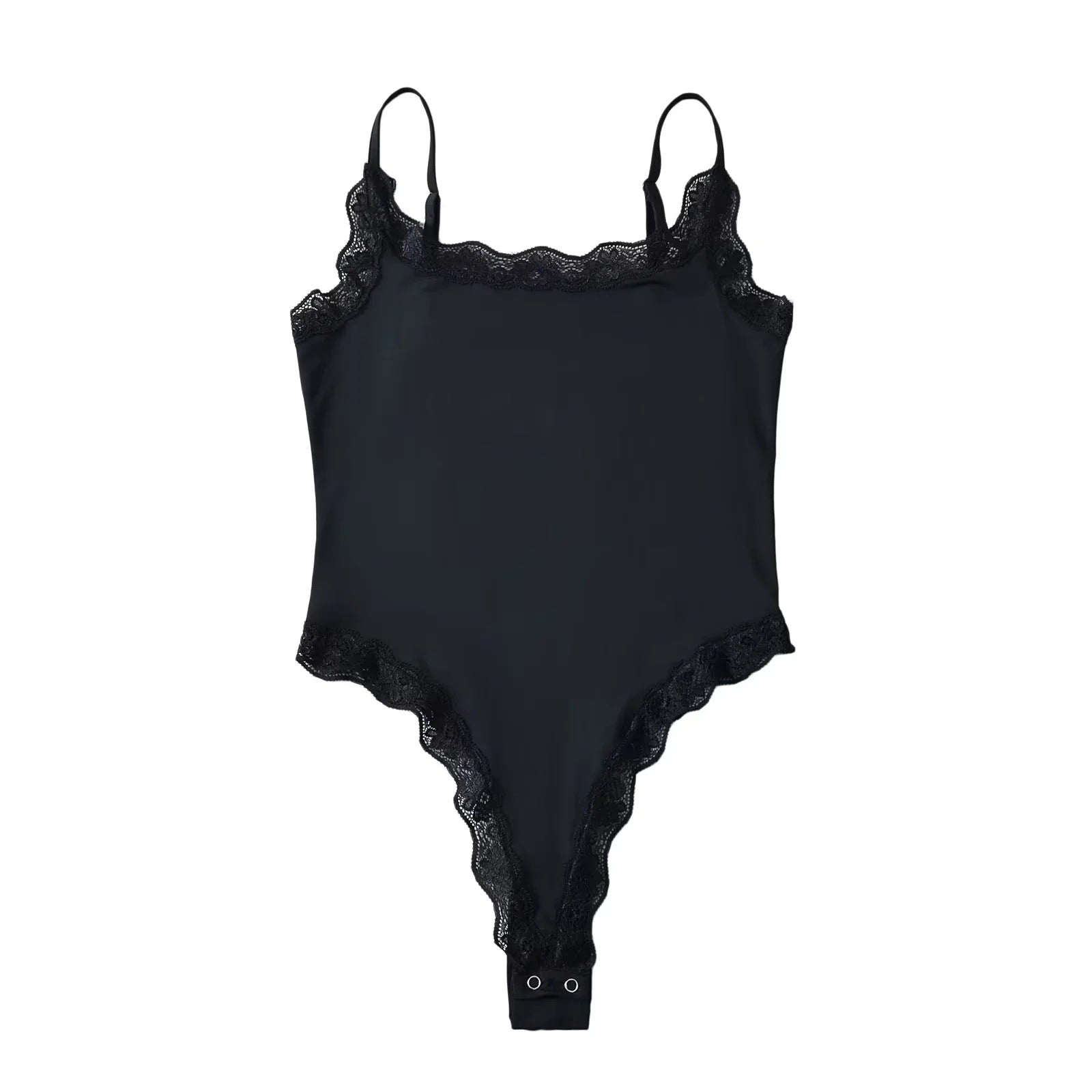 Sweet Lace-Panel Camisole Romper