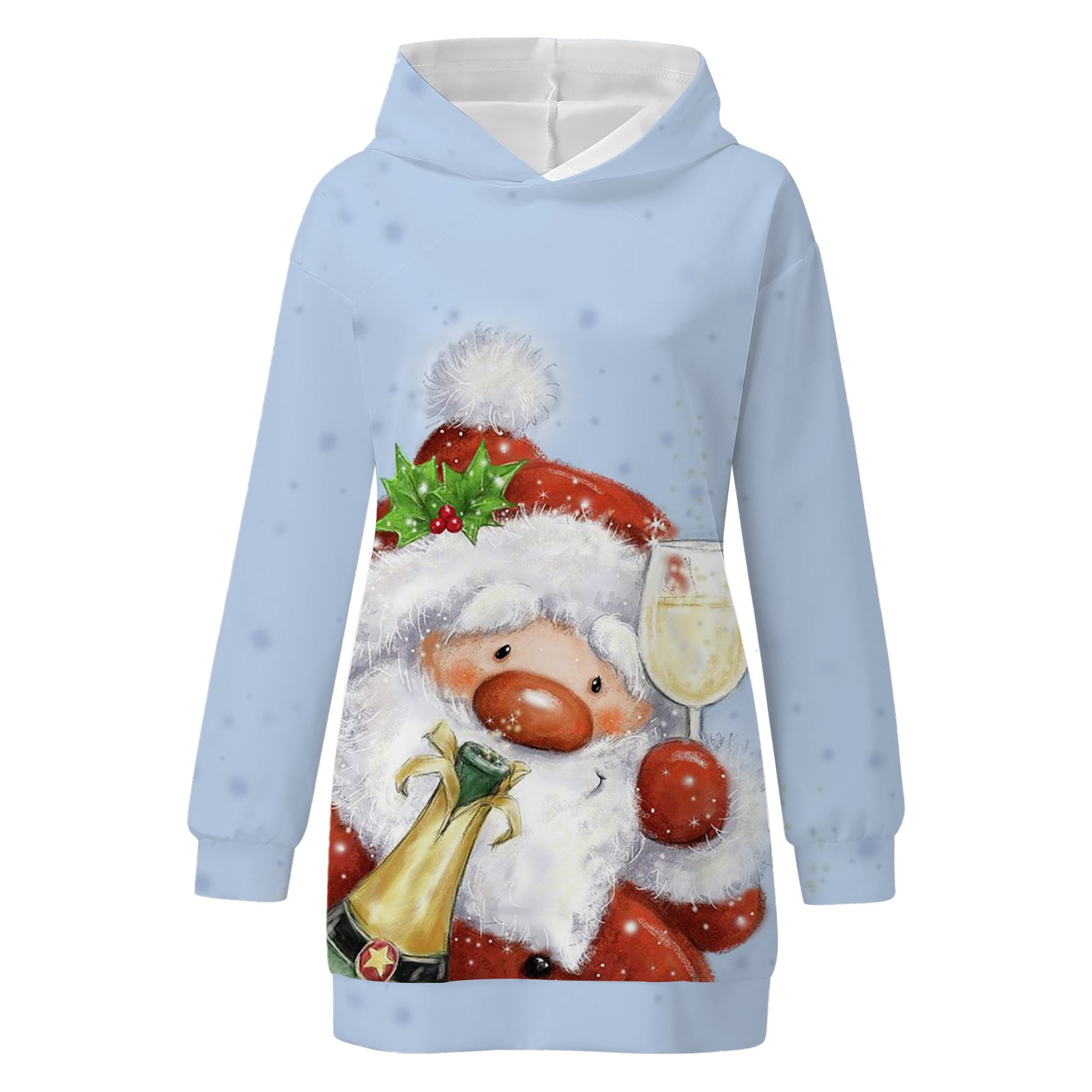 Festive Christmas Print Hoodie for Cozy Holiday Style