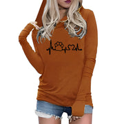 Chic Alphabet Embroidered Slim Fit Long Sleeve Hoodie
