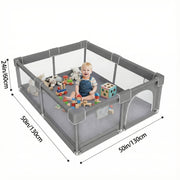 50×50‑Inch Baby Playpen with Breathable Mesh – Indoor/Outdoor Anti‑Fall Play Yard