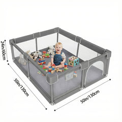 50 x 50 inch baby playpen with breathable mesh walls