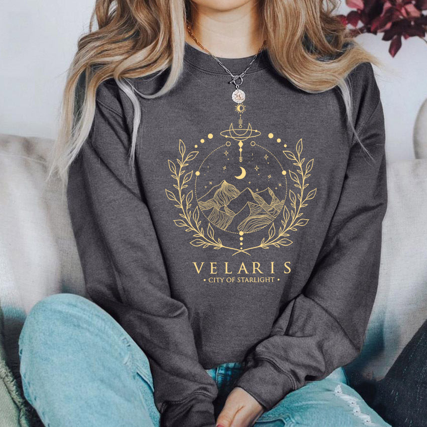 Letters Graphic Crew Neck Streetwear Pullover Sweatshirt
